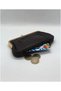 Genuine Lambskin Clip Mother-Woman's Wallet Black Color - 2