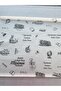 Teacher's Day Themed Black Design Paper / White Background - Packaging Paper - 30 Pieces - 2