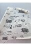 Teacher's Day Themed Black Design Paper / White Background - Packaging Paper - 30 Pieces - 3