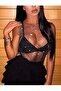 New trend crystal stone mesh crop blouse - 3