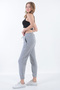 women's three-thread drawstring waist and leg elastic sweatpants - 2