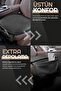 Premium Front Seat Cushion High Quality Leather Black with Extra Pocket - 4