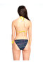 Women's Yellow Striped Triangle Bikini Set 23s111st - 2