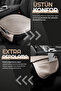 Premium Front Seat Cushion High Quality Leather Extra Pocket Beige - 3