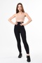 Corseted Leggings with High Waist, Laser Cut Silicone Bands - 3
