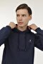 سويت شيرت بغطاء للرأس باللون الأزرق الداكن للرجال BASIC HOODIE 3PR - 5