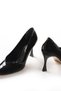 Black Patent Leather Stiletto Women's Heeled Shoes V Model New Season Style Heel Stylish Original Brand - 3