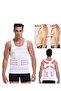 Comfortable Breathable Chest and Belly Lifting Firming White Men's Athlete Corset (2 PCS) - 3