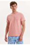 Pink Crew Neck Regular Fit Cotton Men's T-Shirt VITAL