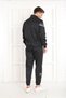 Men's Black Casual Woven Fabric Tracksuit Set - 3