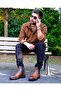 Chelsea Style Daily Classic Genuine Leather Boots Anti-Slip Sole Cold Proof Orthopedic Boots