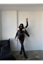 Women's Plush Fur Faux Leather Biker Vest - 3