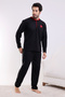 Flkn 7202 Fleece Winter Men's Home Pajama Set Sleeping Set - 3