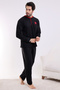 Flkn 7202 Fleece Winter Men's Home Pajama Set Sleeping Set - 2