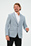 Men's Blazer Jacket - Light Blue, Slim Fit, Lined, Stylish Jacket - 4