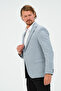 Men's Blazer Jacket - Light Blue, Slim Fit, Lined, Stylish Jacket - 2