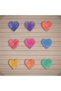 Heart Sticker (MIXED COLOR) 2.5 Cm 100 Pieces
