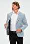 Men's Blazer Jacket - Light Blue, Slim Fit, Lined, Stylish Jacket - 6