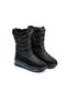 Women - Girls - Unisex Winter Fur Zippered Anatomical Sole Winter Boots - Black - 2