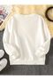Girl's Crew Neck HAPPY Printed Sweatshirt - 2