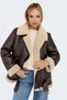Women's Onlnewlis Faux Leather Coat 15300262 Brown