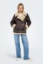 Women's Onlnewlis Faux Leather Coat 15300262 Brown - 3