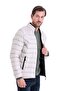 Extra Slim Fit Plain Efes Command Collar Puffer Coat - 3