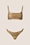 40742 Gold Glitter Bikini Set - 4