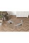 Beige Themed Stork Patterned Modern Woven Base Round Decorative Carpet 1668 - 3