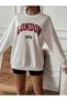 SEBESTA FASHİON LONDON PRINTED 2THREAD BARDEN Unisex crew neck Oversize Sweatshirt0,, - 3