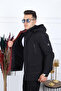 Men's Sports Mold Tail Detailed Hooded Waterproof Coat - 2
