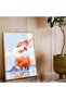 Gold Metal Framed Modern Drawing Nature Theme Unbreakable Glass Painting - 2