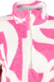 Fuchsia Thick Fleece Patterned Zip-Up Mock Neck Long Sleeve Knit Sweatshirt TWOAW24SW00045 - 7