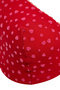 Red Polka Dot Mesh Large Size Bra TBBAW24CW00002 - 7