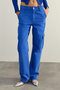 Limited Edition Saks Kargo Cepli Yüksek Bel Wide Leg Jeans TWOAW24JE00229 - 4