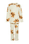 Ekru Çok Renkli Ayıcıklı Wellsoft Kışlık Örme Pijama Takımı THMAW24PT00191 - 11