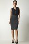 Women's Anthracite Slit Steel Knitted Skirt UB00162 - 2