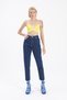 RESSTT Women's Dark Blue Lycra Mom Jean Trousers MOMJEANS