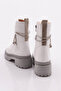 Women's Boots White Wrinkled Patent Leather 101763421027 - 3