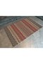 Dark Theme Multicolor Zigzag Geometric Patterned Modern Decorative Carpet 1654 - 5