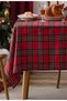 New Year's Elegant Red_green Harmony Patterned Table Cloth Options (Width X Length) - 6