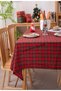New Year's Elegant Red_green Harmony Patterned Table Cloth Options (Width X Length) - 5