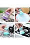 Kitchen Washing Pot Dish Brush with Liquid Tank Detergent Soap Dispenser Cleaning Accessory
