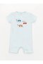 LCW baby Crew Neck Short Sleeve Printed Baby Boy Jumpsuit