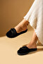furry rhinestone closed front bundle dowry women's winter house slippers - 2