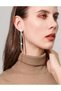 Double earrings with stone tassels - 2