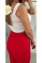CARROT CANDLE CLASSIC ELEGANT WOMEN'S RED TROUSERS - 4