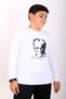Long Sleeve Cotton Unisex Children's T-Shirt with Ataturk Print and Turkish Flag - 3