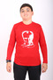 Long Sleeve Cotton Unisex Children's T-Shirt with Ataturk Print and Turkish Flag - 2