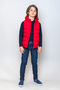 Kids Boy Hooded Red Very Cool Puffer Vest - 3